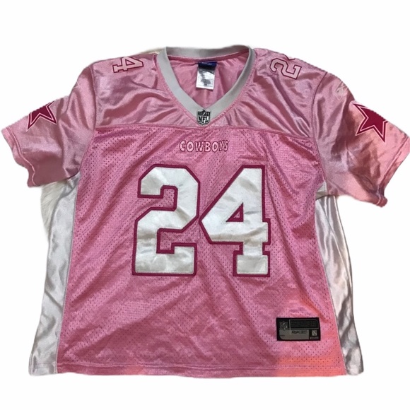 womens pink dallas cowboys jersey